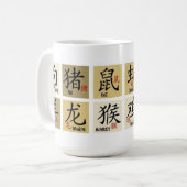 Mug des signes du zodiaque chinois (Devant gauche)