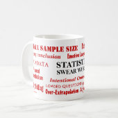 Mug Des statistiques jurent des mots amusants Un stati (Devant gauche)