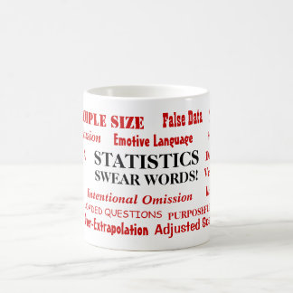 Mug Des statistiques jurent des mots amusants Un stati