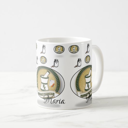 Mug des technologies de la pharmacie (Devant droit)