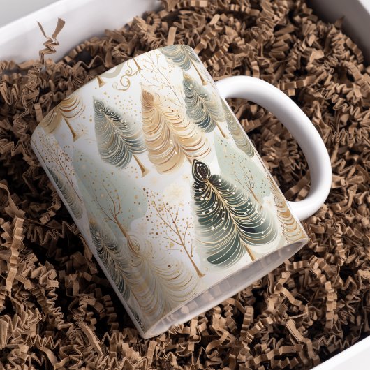 Mug Des tons neutres captivant la magie de Noël