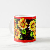 Mug Des tournesols délirants (Devant gauche)