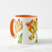 Mug Des tulipes de feu sur une boule de combo (Devant gauche)