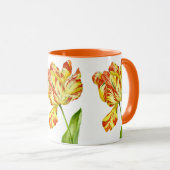 Mug Des tulipes de feu sur une boule de combo (Devant droit)