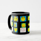 Mug Des visages heureux (Devant gauche)