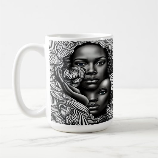 Mug Des yeux de beauté complexes de l'âme (Gauche)