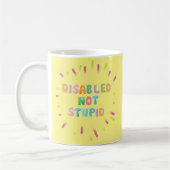 Mug Désactiver non stupide sensibilisation au handicap (Gauche)