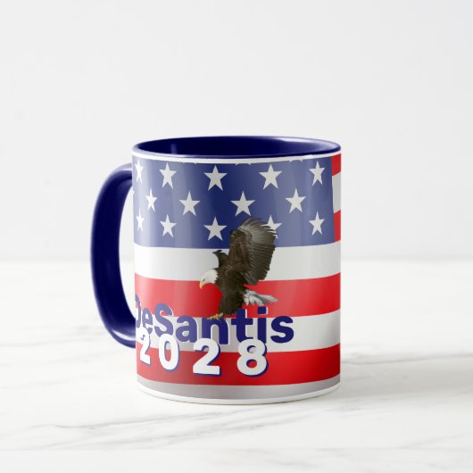 Mug DeSantis 2028 avec Bald Eagle (Devant gauche)