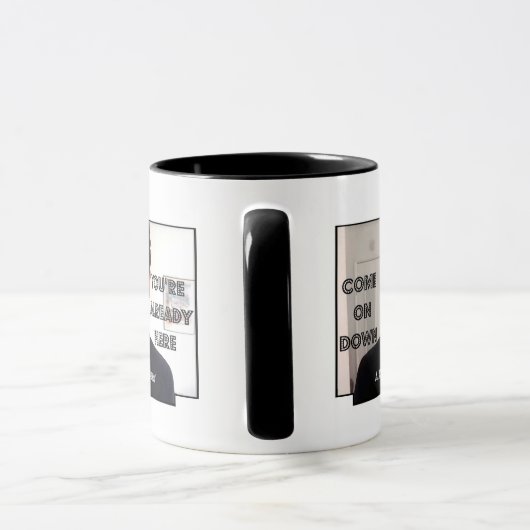 Mug Descends, tu es déjà là !Mug (Poignée)