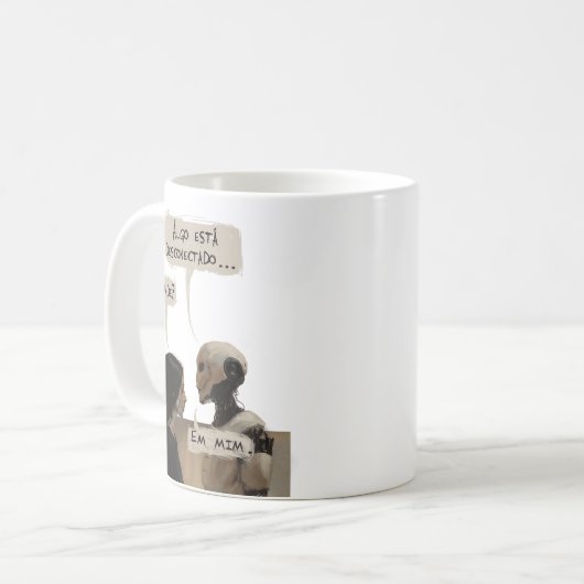 Mug Desconectado (com frase) (Devant gauche)