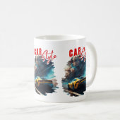 Mug Descubre la Ruta de los Vehículos: Arte Digital en (Devant droit)