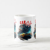 Mug Descubre la Ruta de los Vehículos: Arte Digital en (Centre)