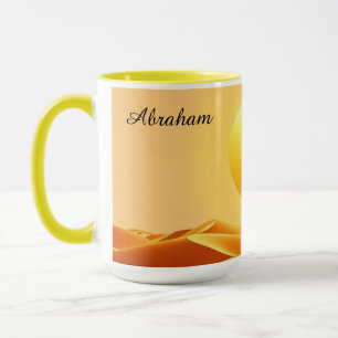 Mug Désert Abstrait Soleil Ambre Glow Minimaliste