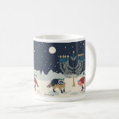 Mug Désert de Menorah d'animaux de Hanoukka (Devant droit)