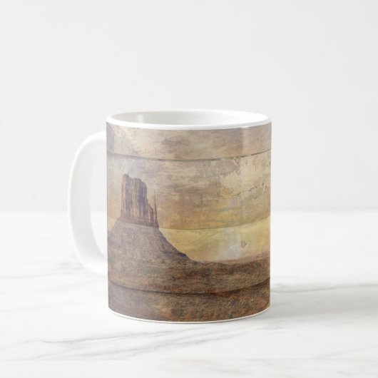 Mug Desert Landscape Monument Valley And Cloudy Sky (Devant gauche)
