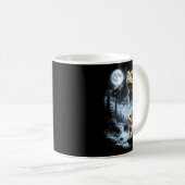 Mug Desert Rain Frog Howling At Moon 90s Retro (Devant droit)