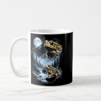 Mug Desert Rain Frog Howling At Moon 90s Retro