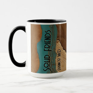 Mug Désert Turquoise Oasis Dune Mirage Terreux Texte