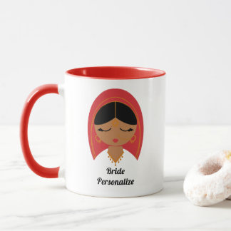 Mug Desi, Asie du Sud, Indienne mariée ou Dulhan cadea