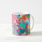 Mug desi de tissu d'illustration numérique abstraite t (Devant droit)