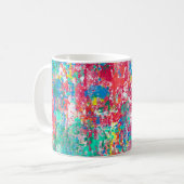 Mug desi de tissu d'illustration numérique abstraite t (Devant gauche)