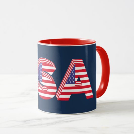 Mug Design 3D USA (Devant droit)