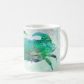 Mug Design 41 crabe turquoise (Devant droit)