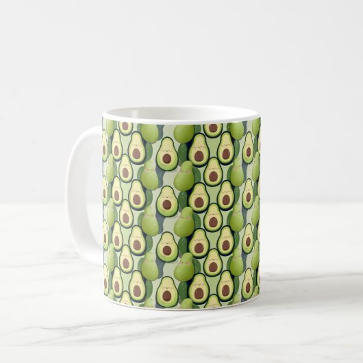 Mug Design à thème Avocado unique (Devant gauche)