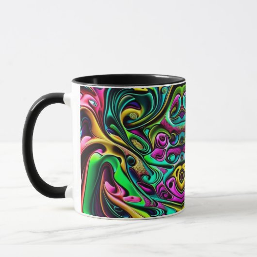 Mug Design Abstrait coloré (Gauche)