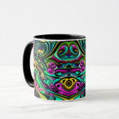 Mug Design Abstrait coloré (Devant gauche)