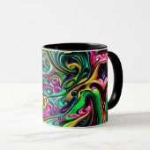 Mug Design Abstrait coloré (Devant droit)