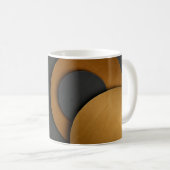 Mug Design abstrait géométrique noir et or de luxe (Devant droit)