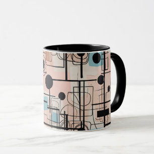 Mug Design abstrait moderne, lignes dynamiques Lancer 