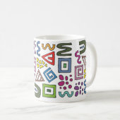 Mug Design abstrait motif géométrique moderne (Devant droit)