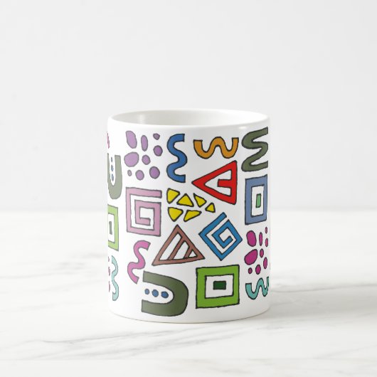 Mug Design abstrait motif géométrique moderne (Centre)