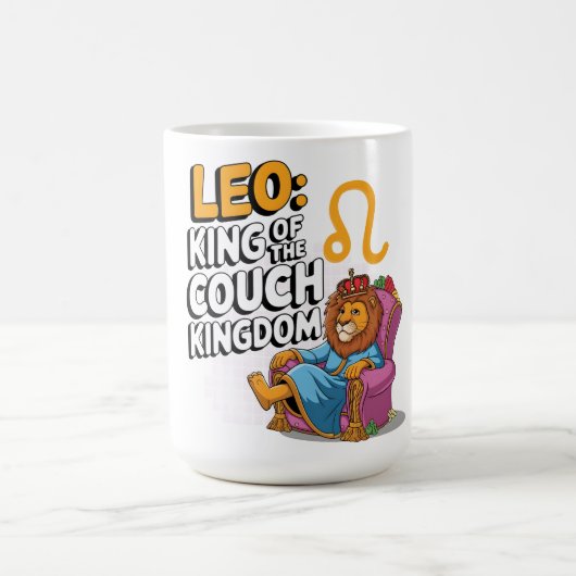 Mug Design amusant Zodiac Leo (Centre)