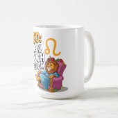 Mug Design amusant Zodiac Leo (Devant droit)