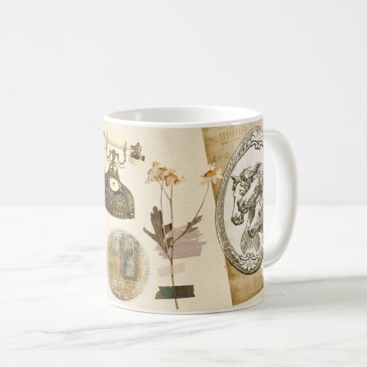 Mug Design ancien autocollants de l'époque victorienne (Devant droit)