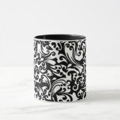 Mug Design arrière - plan abstrait noir (Centre)