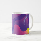 Mug Design arrière - plan dégradé de couleur. Géomètre (Devant droit)