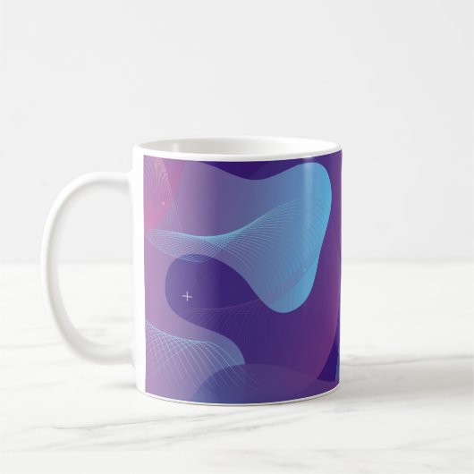 Mug Design arrière - plan dégradé de couleur. Géomètre (Gauche)