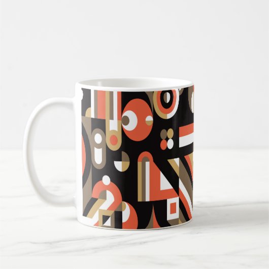 Mug Design arrière - plan géométrique. Application d'i (Gauche)