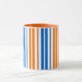 Mug Design bandes verticales orange bleu blanc (Centre)