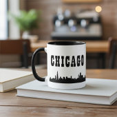 Mug Design Bold Avec Iconic Chicago City Skyline