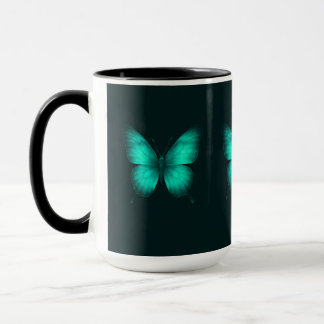 Mug DESIGN BORBOLETAS VERDES Caneca Combo