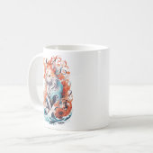 Mug Design Chat Cute Dans Le Style Traditionnel Néo (Devant gauche)