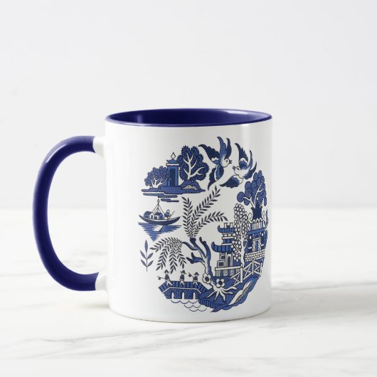 Mug Design classique de la Chine de saule bleu (Gauche)