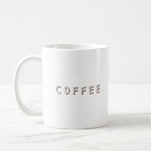 Mug Design confortable de la typographie du café