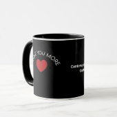 Mug Design Contemporain J'aime plus (Devant gauche)