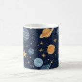 Mug Design cosmique avec éléments célestes (Centre)